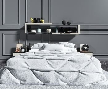 Modern Double Bed-ID:178270372