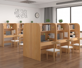 Modern Computer Desk And Chair-ID:610930987