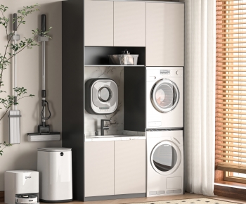Modern Laundry Cabinet-ID:444637067