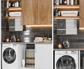 Modern Laundry Cabinet-ID:832758901