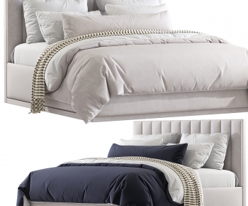 Modern Double Bed-ID:346577889
