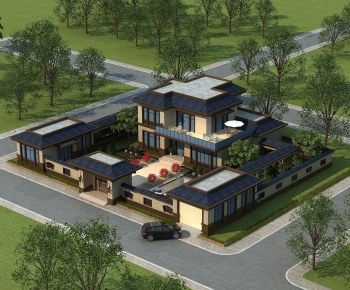 New Chinese Style Detached Villa-ID:421639923
