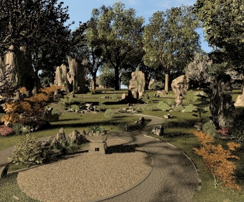 Modern Park Landscape-ID:710659031