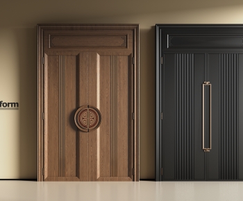 New Chinese Style Entrance Door-ID:817584045