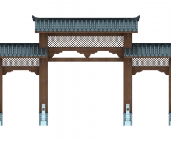 Chinese Style Decorated Archway-ID:242069967