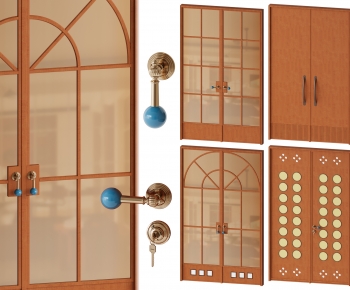 Retro Style Double Door-ID:616924051