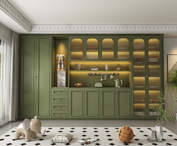 French Style Wine Cabinet-ID:258085978