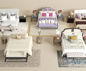 New Chinese Style Double Bed-ID:635483984