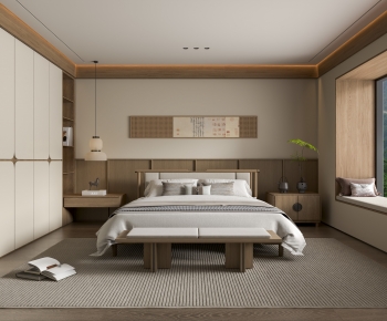 New Chinese Style Bedroom-ID:253576047