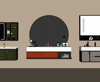 Modern Bathroom Cabinet-ID:134179671