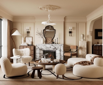 French Style A Living Room-ID:189368013