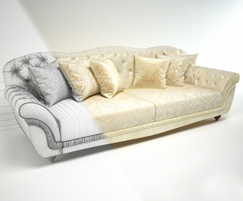 Simple European Style Multi Person Sofa-ID:244530925