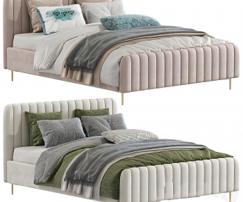 Modern Double Bed-ID:327429828