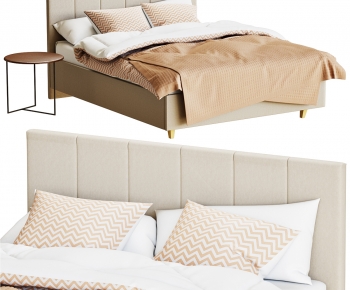 Modern Double Bed-ID:273451095