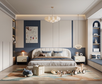 Modern Boy's Room And Son's Room-ID:107486016