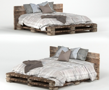 Modern Double Bed-ID:640324126