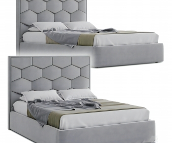 Modern Double Bed-ID:515152939