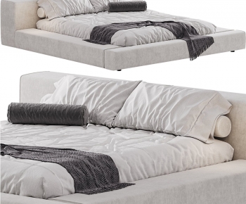 Modern Double Bed-ID:123364938