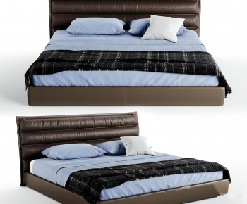 Modern Double Bed-ID:697418935