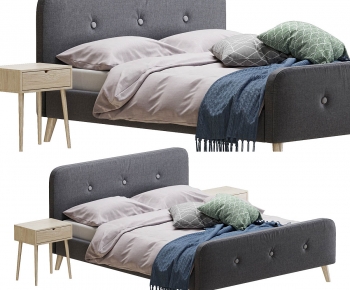 Modern Double Bed-ID:432701114
