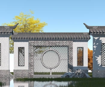 Chinese Style Landscape Wall-ID:463036062