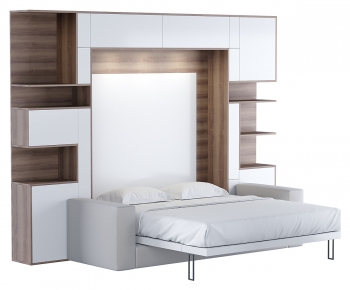 Modern Double Bed-ID:646600017