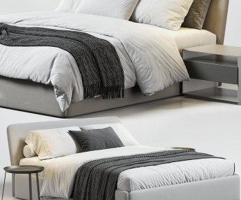 Modern Double Bed-ID:282130007