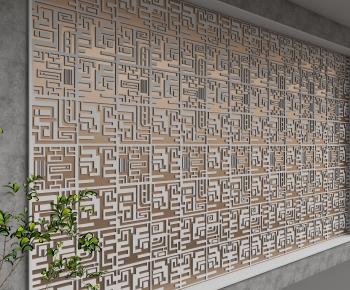 New Chinese Style TV Wall-ID:726332907