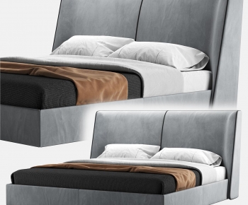 Modern Double Bed-ID:283929112