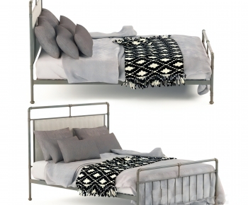 Modern Double Bed-ID:101943027