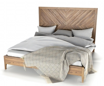 Modern Double Bed-ID:477550983