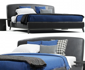 Modern Double Bed-ID:982393038