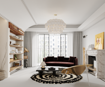 Modern A Living Room-ID:828434943