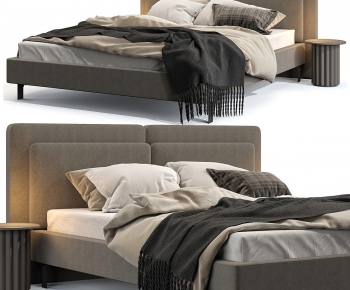 Modern Double Bed-ID:305043943