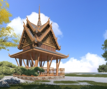 Southeast Asian Style Pavilion-ID:139050596