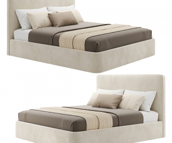 Modern Double Bed-ID:391300925