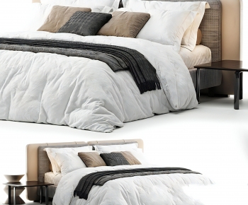 Modern Double Bed-ID:204935071