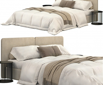 Modern Double Bed-ID:822531946