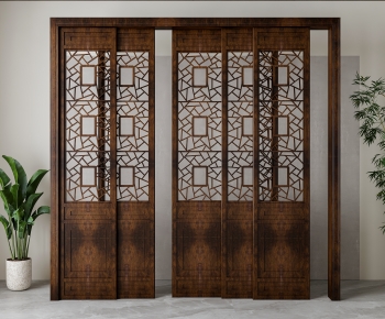 New Chinese Style Wooden Screen Partition-ID:231965072