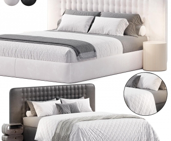 Modern Double Bed-ID:613645085