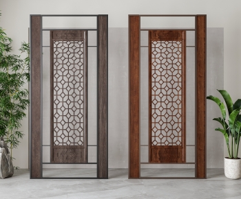 New Chinese Style Wooden Screen Partition-ID:464479927