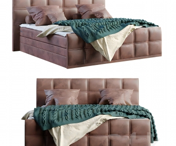 Modern Double Bed-ID:898900031