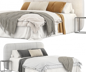 Modern Double Bed-ID:722850089