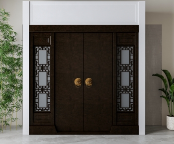 New Chinese Style Double Door-ID:343158963