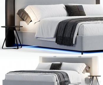 Modern Double Bed-ID:679609061