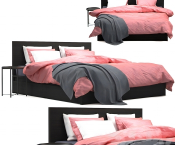 Modern Double Bed-ID:867028004