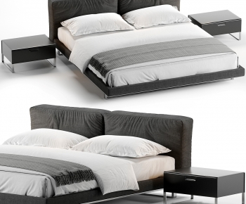 Modern Double Bed-ID:669723996