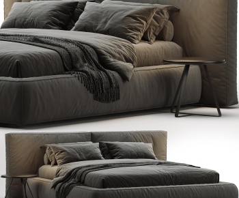 Modern Double Bed-ID:122313988