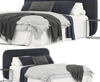 Modern Double Bed-ID:906678925