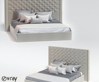 Modern Double Bed-ID:124449744